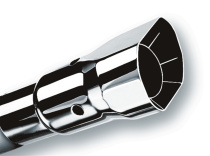 Utblås 2.5'' Inlopp / 2.5'' x 2.75'' Utlopp Singel Square Angle-Cut Intercooled Borla